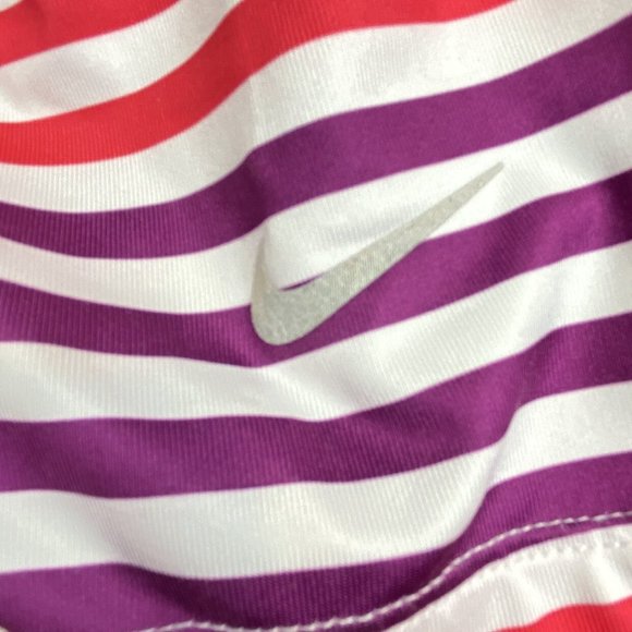 Nike Golf Striped Polo Shirt Girls Multicolor LG - Picture 4 of 5